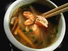 Soupe légère aux crevettes