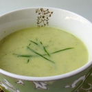 Crème de courgettes à l'ail